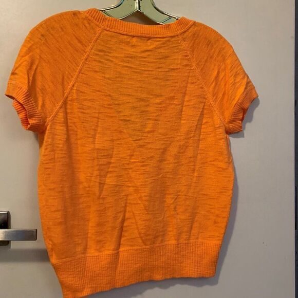 Mossimo lightweight short sleeved cardi, pumpkin orange, NWT, transition… - Picture 3 of 15